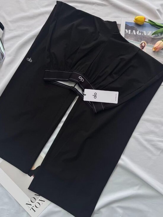 ALO Yoga Pants - ALO Yoga 🤗💕 Black Suit Up Trouser, Straight-leg NWT Regular 30"